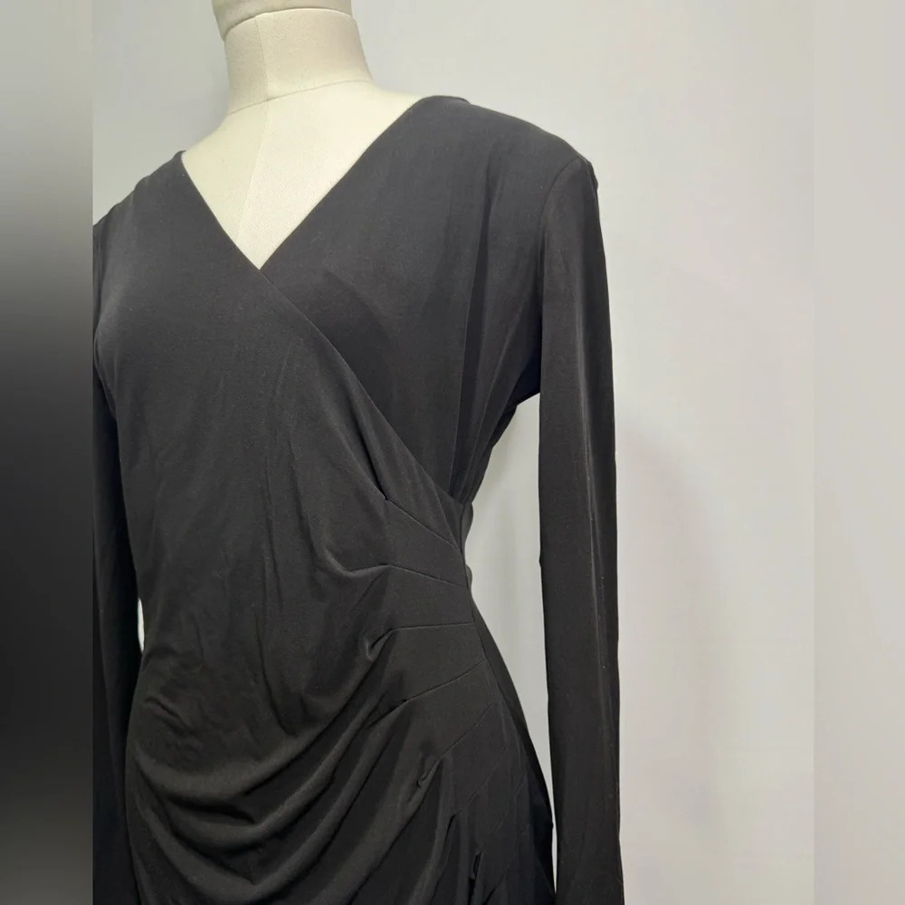 Calvin Klein  wrap long sleeve dress sz 6 - Picture 3 of 11